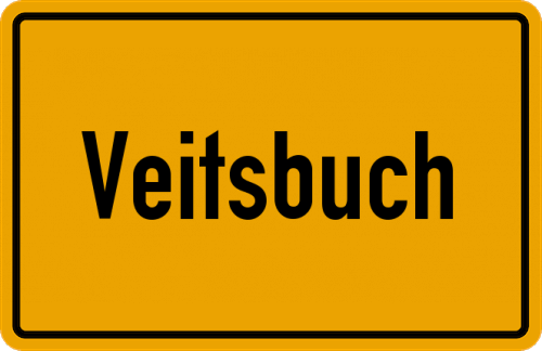 Ortsschild Veitsbuch