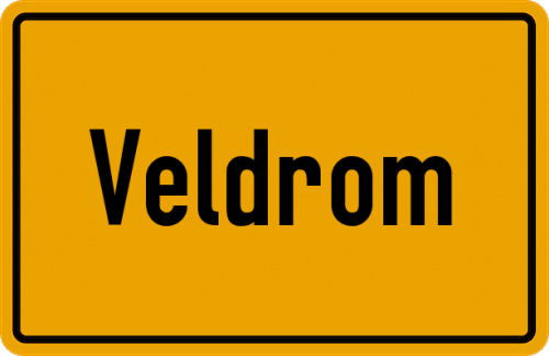 Ortsschild Veldrom