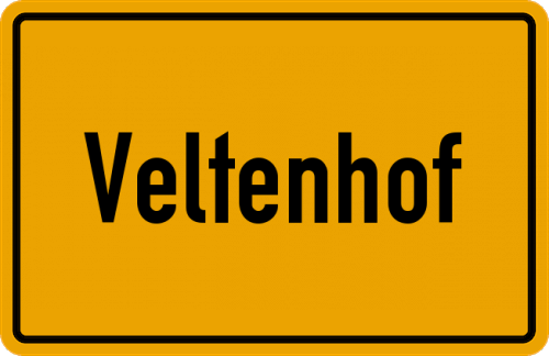 Ortsschild Veltenhof