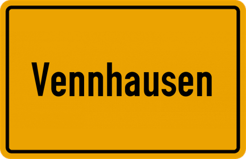 Ortsschild Vennhausen