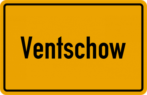 Ortsschild Ventschow