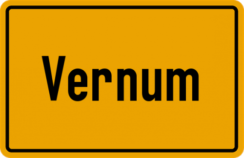Ortsschild Vernum