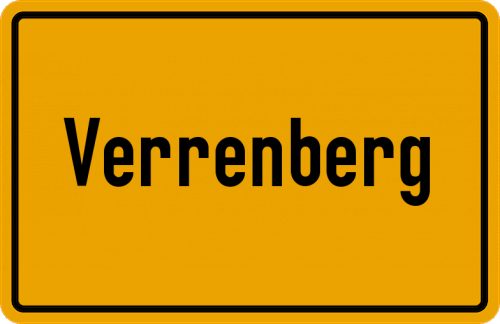 Ortsschild Verrenberg