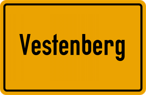 Ortsschild Vestenberg