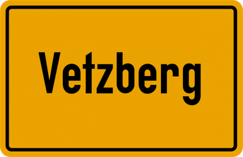 Ortsschild Vetzberg