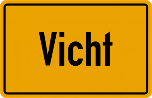 Ortsschild Vicht, Rheinland