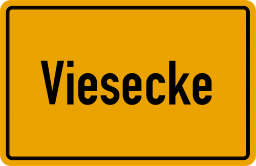 Ortsschild Viesecke