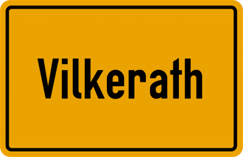 Ortsschild Vilkerath