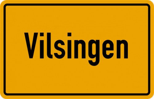 Ortsschild Vilsingen