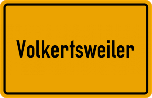Ortsschild Volkertsweiler