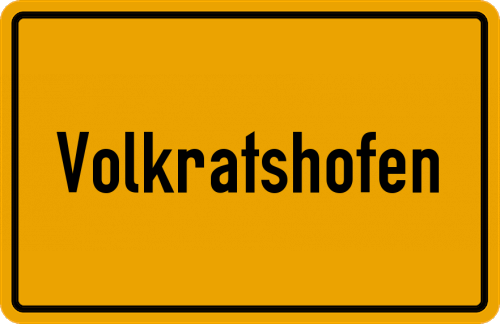 Ortsschild Volkratshofen