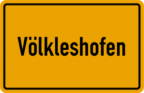 Ortsschild Völkleshofen