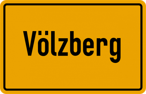 Ortsschild Völzberg