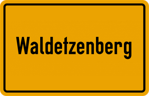 Ortsschild Waldetzenberg