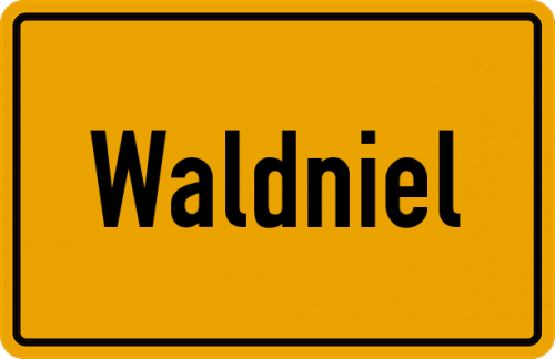 Ortsschild Waldniel