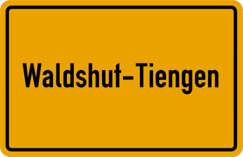 Ortsschild Waldshut-Tiengen