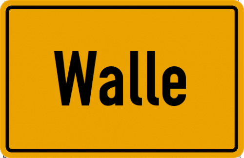 Ortsschild Walle, Kreis Celle