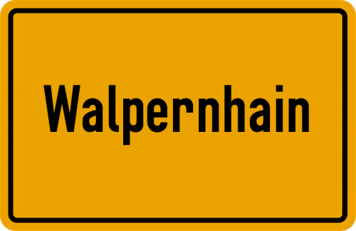 Ortsschild Walpernhain