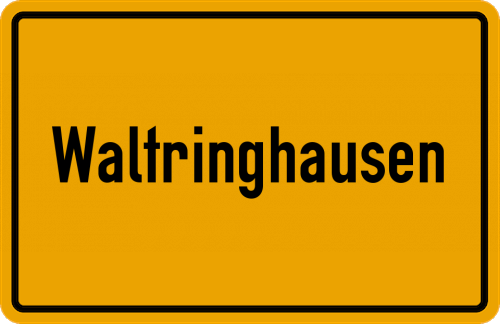 Ortsschild Waltringhausen, Kreis Lippstadt