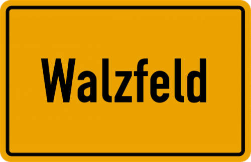 Ortsschild Walzfeld
