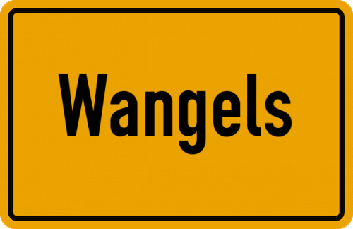 Ortsschild Wangels
