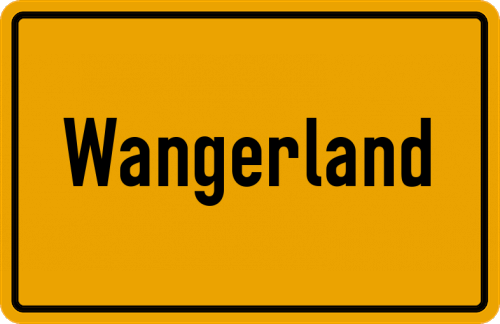 Ortsschild Wangerland
