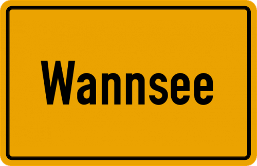 Ortsschild Wannsee