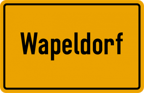 Ortsschild Wapeldorf