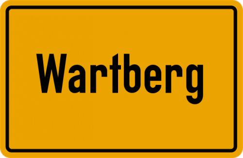 Ortsschild Wartberg