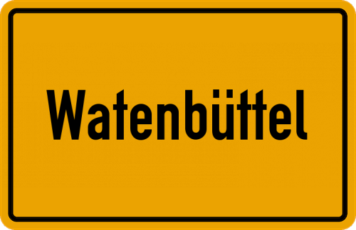 Ortsschild Watenbüttel