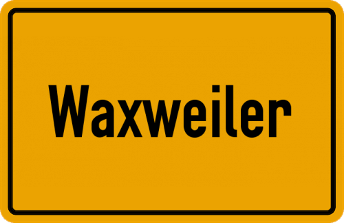 Ortsschild Waxweiler