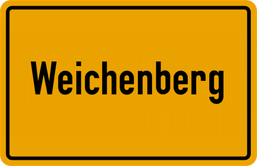 Ortsschild Weichenberg