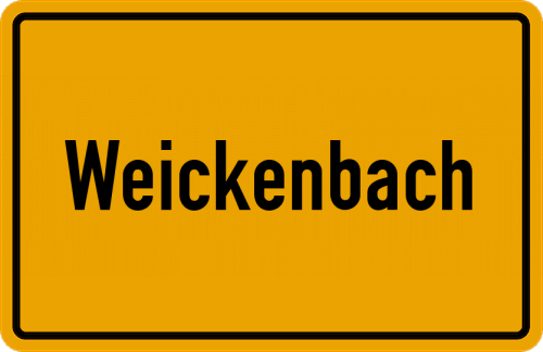 Ortsschild Weickenbach