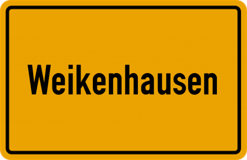 Ortsschild Weikenhausen