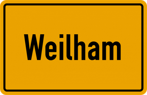 Ortsschild Weilham