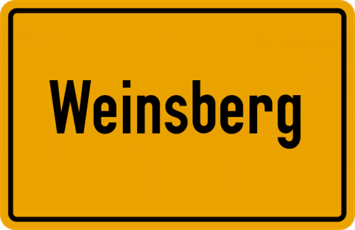 Ortsschild Weinsberg
