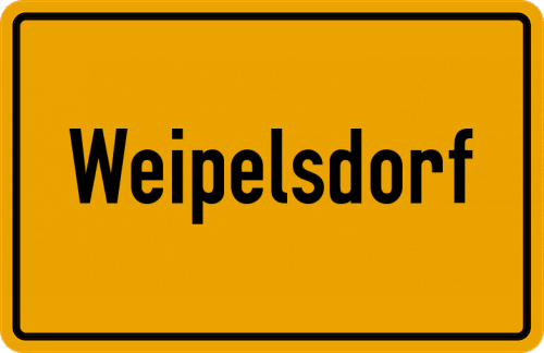 Ortsschild Weipelsdorf