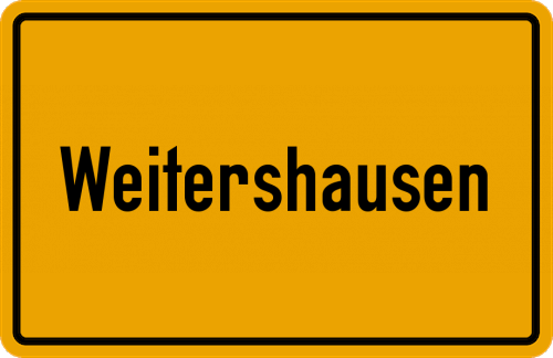 Ortsschild Weitershausen
