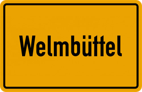 Ortsschild Welmbüttel