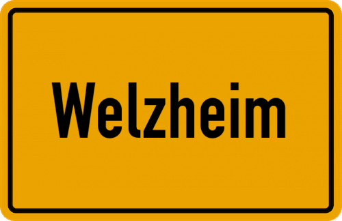 Ortsschild Welzheim