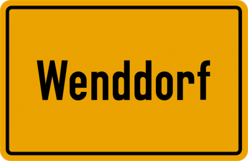 Ortsschild Wenddorf