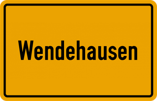 Ortsschild Wendehausen