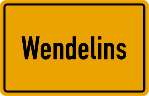 Ortsschild Wendelins