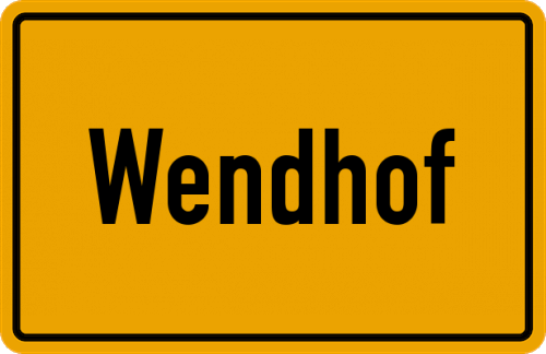 Ortsschild Wendhof