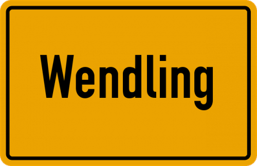 Ortsschild Wendling
