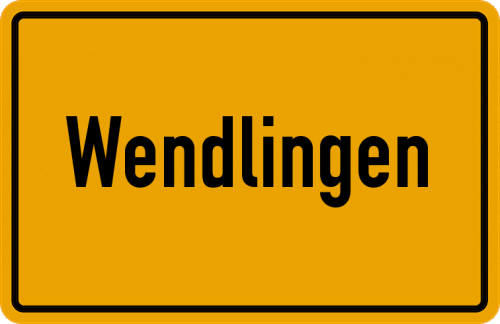 Ortsschild Wendlingen