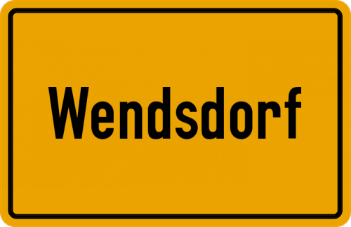 Ortsschild Wendsdorf