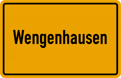 Ortsschild Wengenhausen