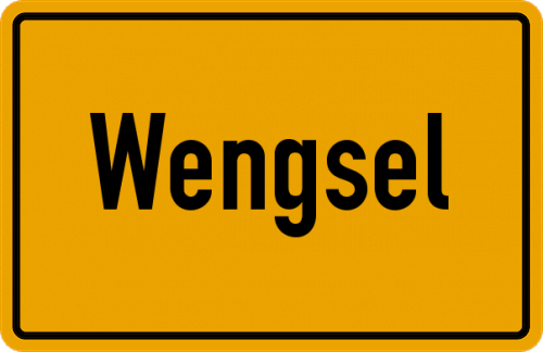 Ortsschild Wengsel