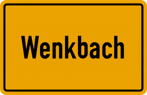 Ortsschild Wenkbach